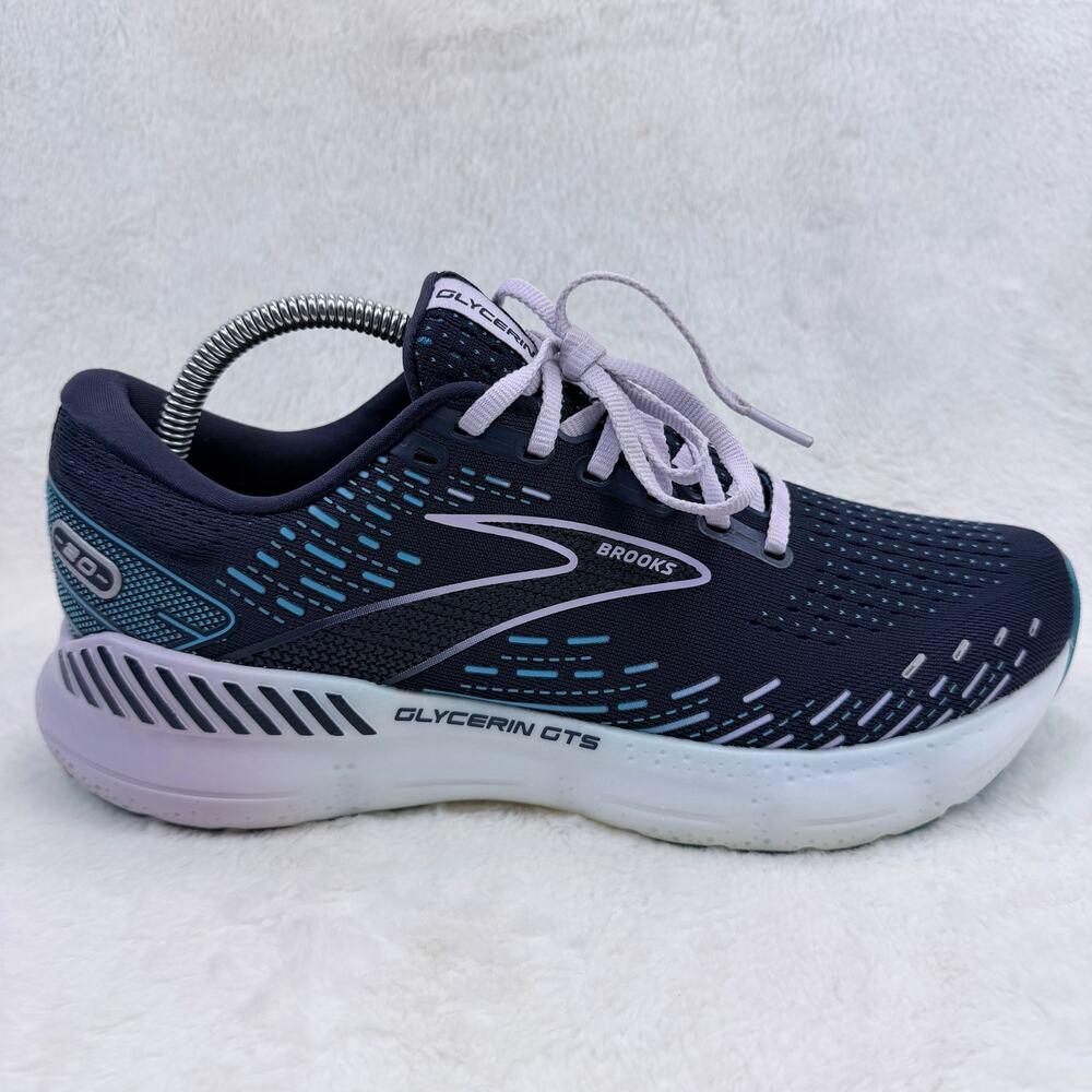 Brooks Glycerin GTS 20 Womens Running Shoes Peacoat Ocean Lilac Size 10.5